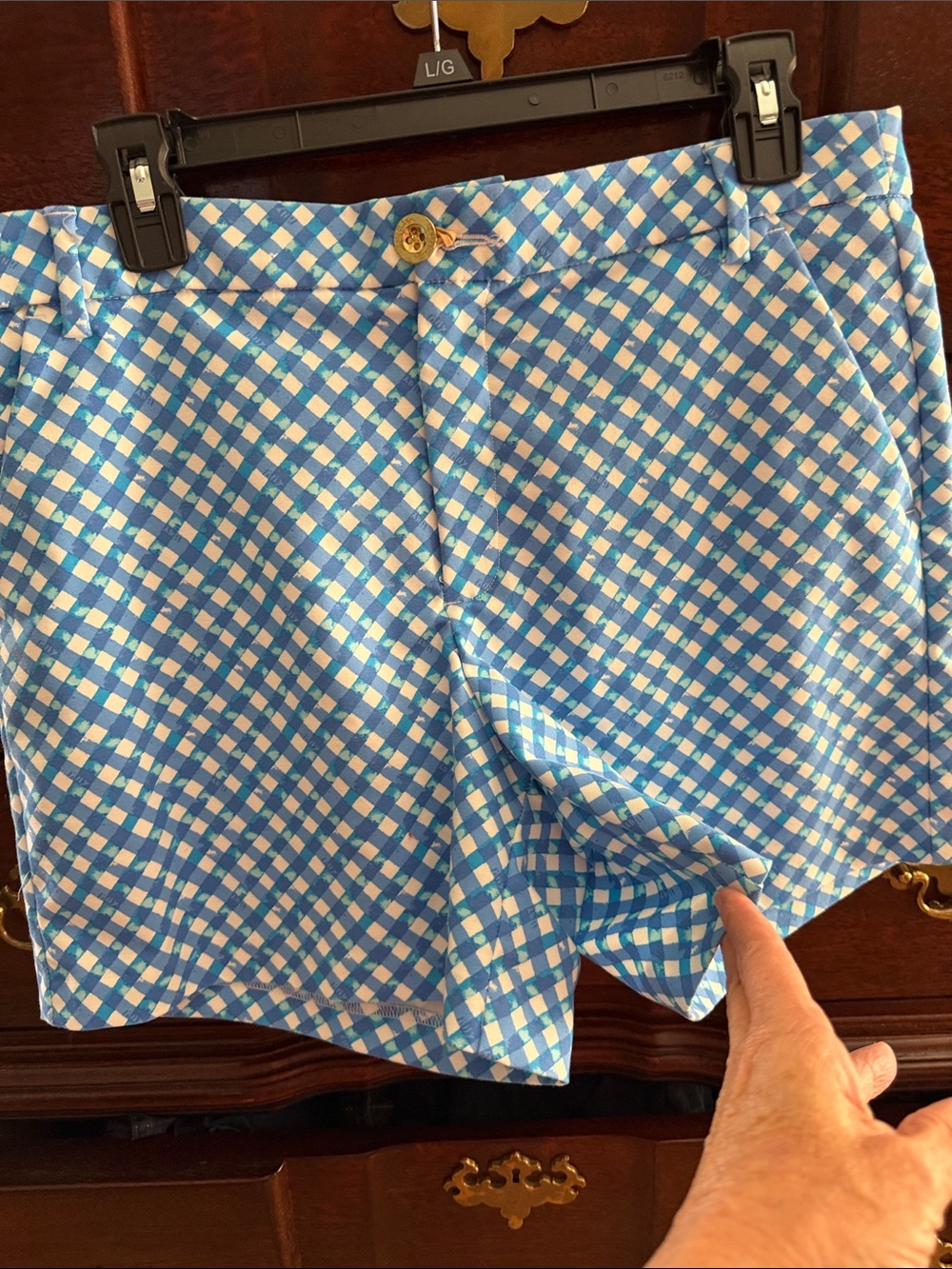 Lilly Pulitzer Blue Gingham Women’s Shorts